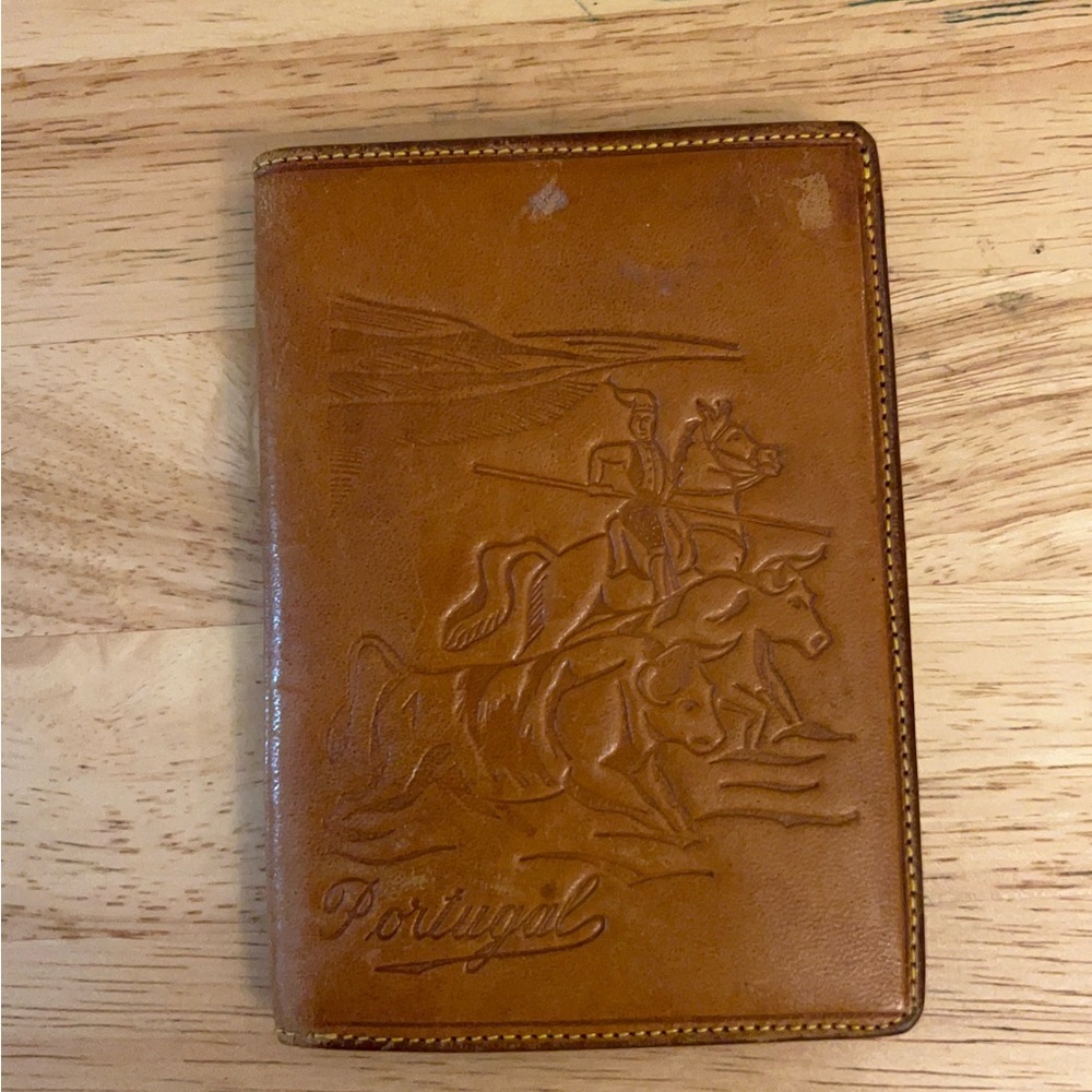 Selium Vintage Mid-Century Portuguese Bullfighter Embossed Leather